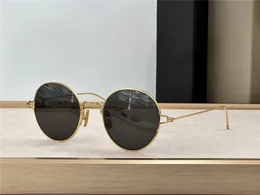 Occhiali da sole rotondi dal nuovo design alla moda 915 squisita montatura in metallo occhiali di protezione uv 400 per esterni in stile semplice e popolare