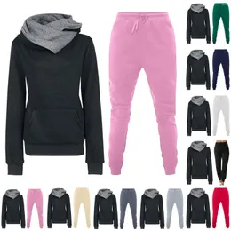 Zweiteilige Damenhose, Herbst- und Winter-Hoodie-Set, sportliche Business-Anzüge, Damen-Smokinganzug für Schneebekleidung