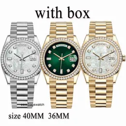 Diamond Watch Rolaxs Swiss Mechanical Wristwatches Diamond Watches Mens Womens Watch Watchs Automatic Watchs Moissanite Designer Size 40mm 36mm 904L Stainl HBZ6