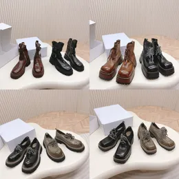 Designer Shoes Guidi Ghost Emperor Boots Washed vintage lace up single shoe Martin boots Luxury Women's Round Head Front Zipper Short Boots