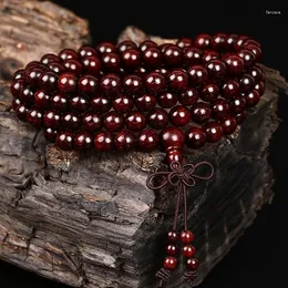 Link Armbänder Palisander Hand String 108 Männer Frauen Hohe Öldichte Platte mit umwickelter Paste Altes Material Buddha Perlenarmband