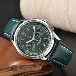 Relógios de pulso Breitl para 2023 Relógios masculinos com cinco agulhas Todos os mostradores funcionam Quartz Wastch Alta qualidade Marca de luxo Relógio cronógrafo Moda pulseira de couro PREMIER