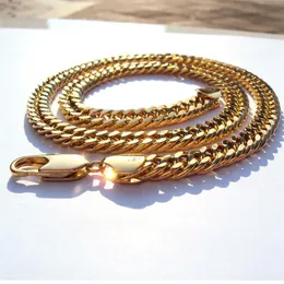 Modell Thick Chunky 10MM L MIAMI LINK Chain HEAVY 18 k Solid Yellow Gold Necklace Men 24 2389