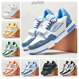 Louies Vuttion Sneakers New Designer Trainer Sneaker Virgil Casual Shoes Calfskin Leather Abloh Black White Green re 787m Luis Viton Lvse Shoes Mwev