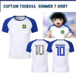 생일 선물 아이 남자 Camisetas Maillot de Foot Futbol 축구 장비 스페인 칠레 Oliver Atom Captain Cotton Cotton Tsubasa Jerseys T260o