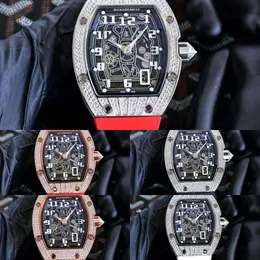 Richard''s Designer-Armbanduhr Rm67-02, mechanisch, Skelett-Armbanduhren für Herren, luxuriös, hochwertiges Kohlefasergehäuse, wasserdicht, Saphirglas, Hochsprung, Montre Hjwl