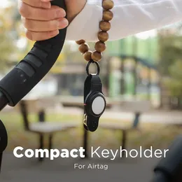 Keychains nyckelarrangör Compact för Airtag Keychain Smart Gadgets Case Anti Scratch Protect Shell Cover Men