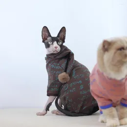 고양이 의상 가을과 겨울 애완 동물 옷 헤어리스 스핑크스 roupa para gato 고양이 고양이 액세서리 disfraz