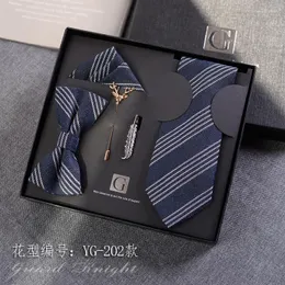 Bow Ties 5-częściowy mody dłoni 7 cm Business Business Casualna koreańska wersja walentynkowa prezent urodzinowy dla chłopców zestaw