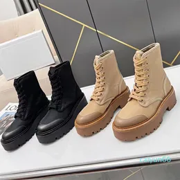 Boots Laced Up Thigh High Boots Bulky Shiny Sneakers Women Designer Shoes Black Nylon Shoes