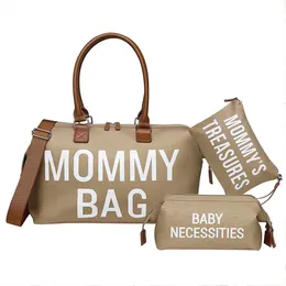 Sacos de fraldas Mama Tote Bag Maternidade Mamãe Grande Capacidade Mulheres Fraldas Organizador Carrinho Baby Care Travel Backpack Mom Presentes 231007
