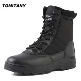 Botas táticas militares botas masculinas força especial deserto combate botas do exército ao ar livre caminhadas botas tornozelo sapatos homens trabalho sapatos de segurança 231007