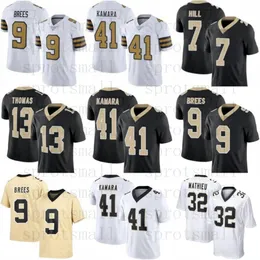 Derek Carr Alvin Kamara Football Jersey Custom Youth Jamaal Williams Chris Olave Foster Moreau Taysom Hill Tyrann Mathieu Graham Brees Marshon Lattimore Davis