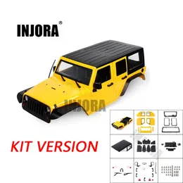 Diecast Model Injora osmonterad 12 3inch 313mm hjulbas kroppsbilskal för 1 10 RC Crawler Axial SCX10 II 900 90047 WRANGLER 231007