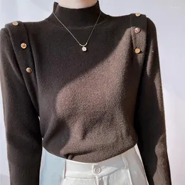 Kadın Sweaters Lasies Moda Külot Kazak Kadın Giyim Kızlar Sonbahar Günlük Örgü Kadın Kadın OL VY2405