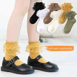 Women Socks 1 Pair Lolita Lace Japanese Maiden Woman Short Cute Summer Sweet Ruffle Cotton Princess High Quality