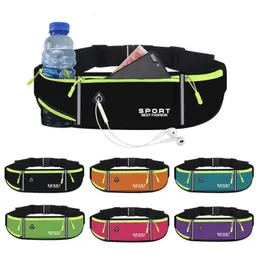 Outdoor Bags Running Waist Bag Marathon Jogging Men Women Riding Fitness With Water Bottle Waterproof Phone Sport Belt 231009