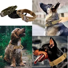 Dog Collars Tactical Collar Military Duarable Nylon German Shepard for Medium Large Walking Training Pet Accessories