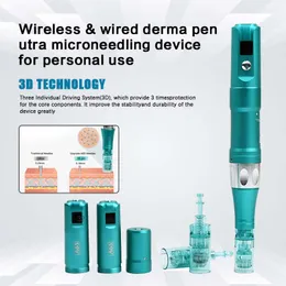 أفضل microneedling قلم Derma Roller Pen القابل لإعادة شحن microneedle مع خراطيش إبرة لإزالة ندبة الاستخدام المنزلي للعلاج الندبة