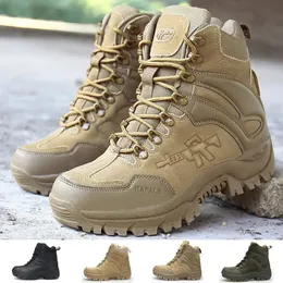 Stövlar Mens Militär Taktisk bagageutrymme Taktiska herrskor Combat Ankle Boots Högkvalitativ jakt Trekking Camping Shoes Man Safety Shoes 231009