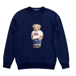 Mode Gedruckt Bär T-shirt männer Polos Hemd Langarm Pullover Designer Rundhals Männlich S-xxl 2024S
