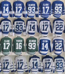 CCM Hockey Retro 16 Darcy Tucker Jersey emeryt 22 Tiger Williams 17 Wendel Clark 14 Dave Keon Vintage Classic 75. rocznica haft i szycie czystą bawełnę