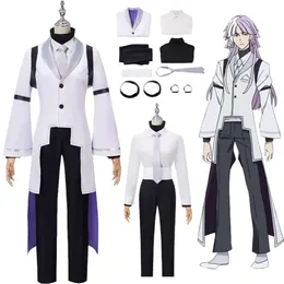 Anime Sigma Costume Cosplay Bungou Stray Dogs Cosplay Sigma Trench Uniform Suit Halloween Christmas Party Outfit per Uomo Donnacosplay