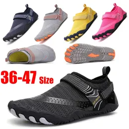 Water Shoes Summer Upstream Shoes Unisex Breathable Mesh Quick Dry Water Shoes Couple Light Anti-Slip Beach Sandals Diving Swimming Shoes 47 231006