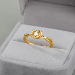 Cluster Ringe Ring für Frauen Hochzeit Liebe Micro Zirkon Einfache Elegante Mädchen Charme Schmuck Ästhetische Kpop Großhandel Coupe