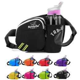 Torby na zewnątrz mężczyźni Kobiety z talią torby na siłownię pakiet fitness Pack Sports Jogging Cycling with Water Butelles Holder 231009