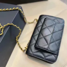 Woc chain bag women's fashion shoulder messenger bag women's Flip Phone Bag Luxury Purse