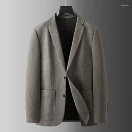 Herrenanzüge Ankunft Suepr Große Herbst Winter Mode Lässig Mantel Gestreiften Anzug Blazer Plus Größe XL 2XL 3XL 4XL 5XL 6XL 7XL