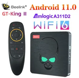ТВ-приставка Beelink GT King II WiFi 6 Android 11 Amlogic A311D2, восьмиядерный процессор LPDDR4, 8 ГБ, 64 ГБ, 4K BT50, 1000 м, USB3, телеприставка1523408
