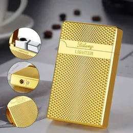 Lighters 100% New vintage Blue Flame Butane Turbo Lighter Metal Bright Sound No Gas Lighters Windproof For Cigarette Smoking Accessories G95G