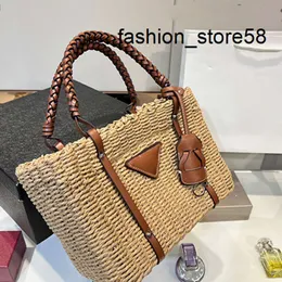 5A luxury bag Bags Shopping High quality 2022 new fashion tote straw bag Pearl chain portable bucket bags foreign style messenger rattan bag cabbage basket large capa