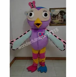 2024 Pink Owl Mascot Costumes Carnival Hallowen presenter unisex vuxna fancy spel outfit semester utomhus reklamdräkt kostym