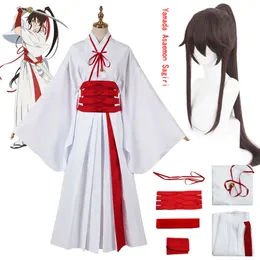 Anime Jigoku Raku Cosplay Yamada Asaemon Sagiri Cosplay Costume Yamada Asaemon Uniform Kimono Sagi Wig Halloween Cos Women Mencosplay