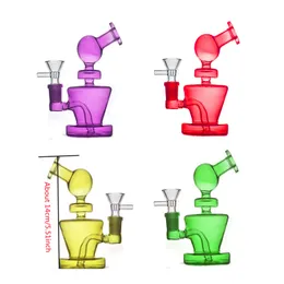 Bong per gorgogliatore arcobaleno colorato all'ingrosso narghilè 14mm femmina con bong per tabacco da fumo in vetro