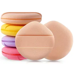 10 st svampar Applikatorer Cotton 4pcs Foundation Sponge Air Cushion Makeup Round Powder Puff Multi-färgad concealer Användning för torr och våt 231009