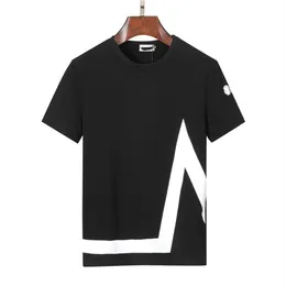 Nuevas camisetas para hombres y mujeres, camisetas de moda de verano para hombres, diseño superior, algodón de alta calidad, short-s301e blanco y negro