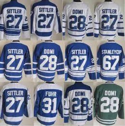 CCM Hockey Retro 31 Grant Fuhr Jersey 75th Anniversary Retire 67 Stanleycup 27 Darryl Sittler 28 Tie Domi 13 Mats Sundin Vintage Classic All Stitched Pure Cotton