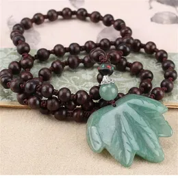 Hänge halsband vintage nepal långa buddhistiska mala träpärlade halsband etniska bohemiska boho buddha lyckliga smycken för kvinnor män1233x