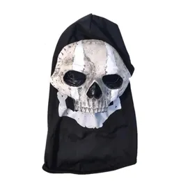 Andere evenementen Feestartikelen Unisex Horror Spook Schedel Masker spook Call of Duty Latex Hoofddeksel Helm Cosplay Voer Maskerade Prop Halloween 231009