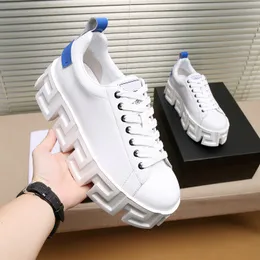 Skor designer casual mens snörning casual skor grekiska labyrint chunky sneakers svart vit tjocksålad grekisk-nyckelmotiv rund tå flerfärgad plattformstränare