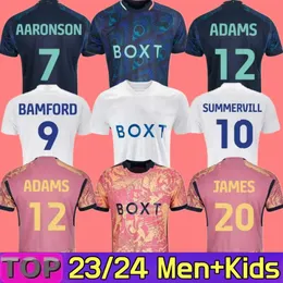 23 24 BAMFORD Llorente Leeds Unitedes maglie da calcio Home Away 2023 2024 Adams Aaronson HARRISON JAMES Maglia da calcio da uomo per bambini Fans versione 16-28