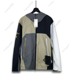 メンズジャケットスプリング高品質アークメンズゴールド24Kジャケットトップ防水シェル機能屋外ジャケットコートジャケット230323N