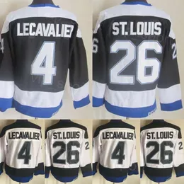 CCM 26 Martin Retro Hockey Jerseys Retire 4 Vincent Lecavalier Vintage Classic For Sport Fans Breathable All Stitched Team Color Black White Pullover Mens Good