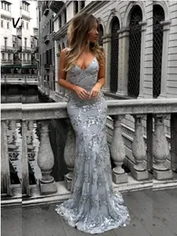 Urban Sexy Dresses 2023 Off Shoulder Party Celebrity for Women V Neck Grey paljetter Shinning Wedding Ball Prom Gown Vestidos 231009