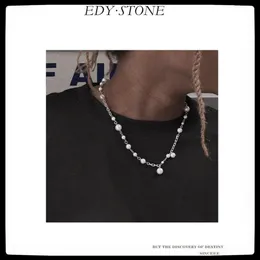 Pendant Necklaces EDY 2021 Hip Hop Punk Asap Rocky Same Style Trend Shell Beads Pearl Necklace For Women Men Girls Party Rap Jewel255Y