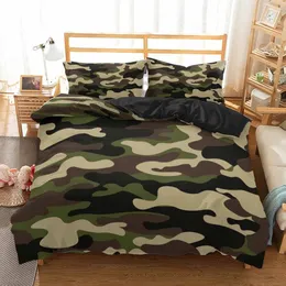 Bedding sets 3d Camouflage Set Design Home Textile Cool Boy Girl Kid Adult Duver Cover Soft Comforter Covers With Pillowcase 231009